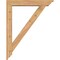 Ekena Millwork Traditional Traditional Smooth Bracket w/ Offset Brace, Western Red Cedar, 5 1/2"W x 30"D x 38"H BKT0604X30X38TRA01SWR - alternate 3